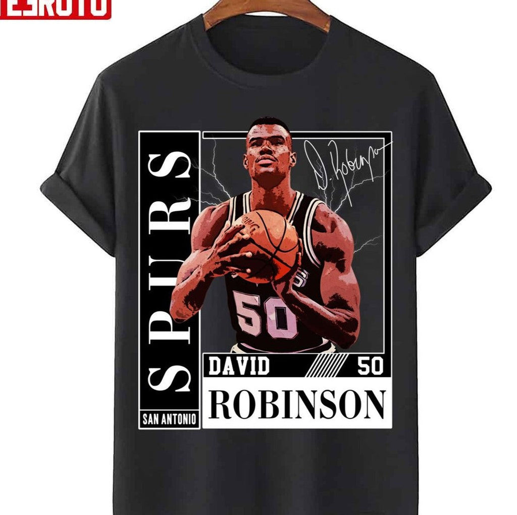 Basketball Signature Graphic David Robinson Unisex T-Shirt