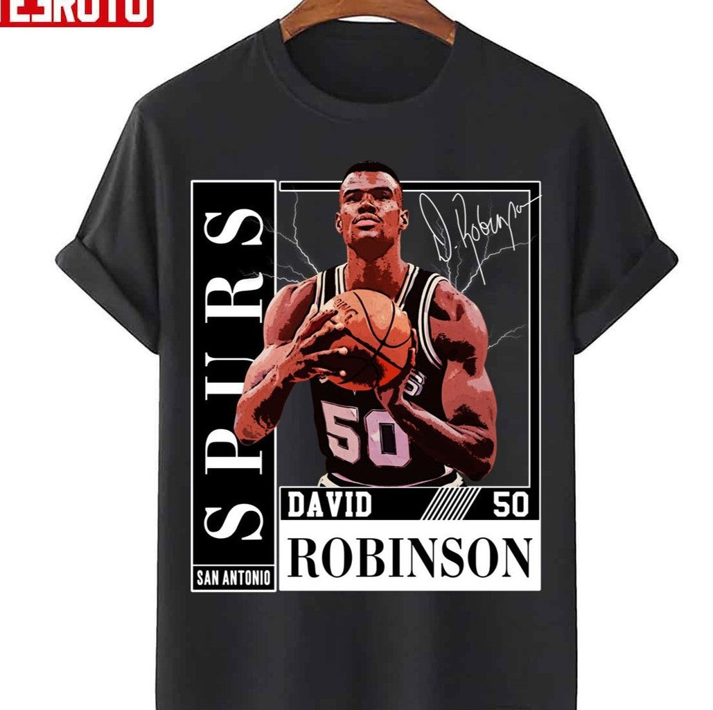 Basketball Signature Graphic David Robinson Unisex T-Shirt