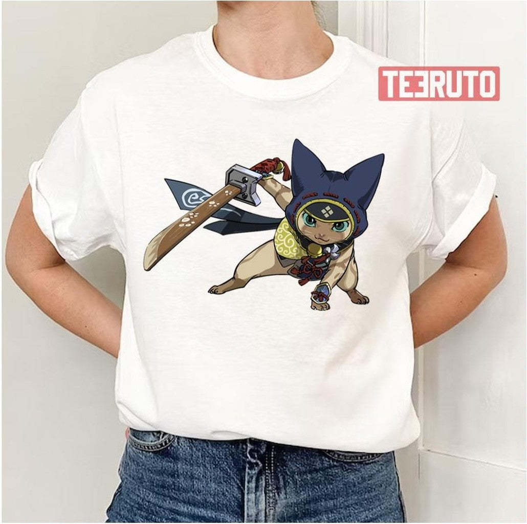 Ninja Felyne Monster Hunter Rise Unisex T-Shirt