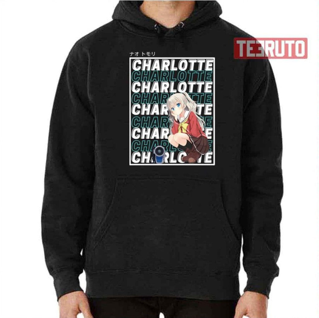 Nao Tomori Text Background Anime Charlotte Unisex T-Shirt