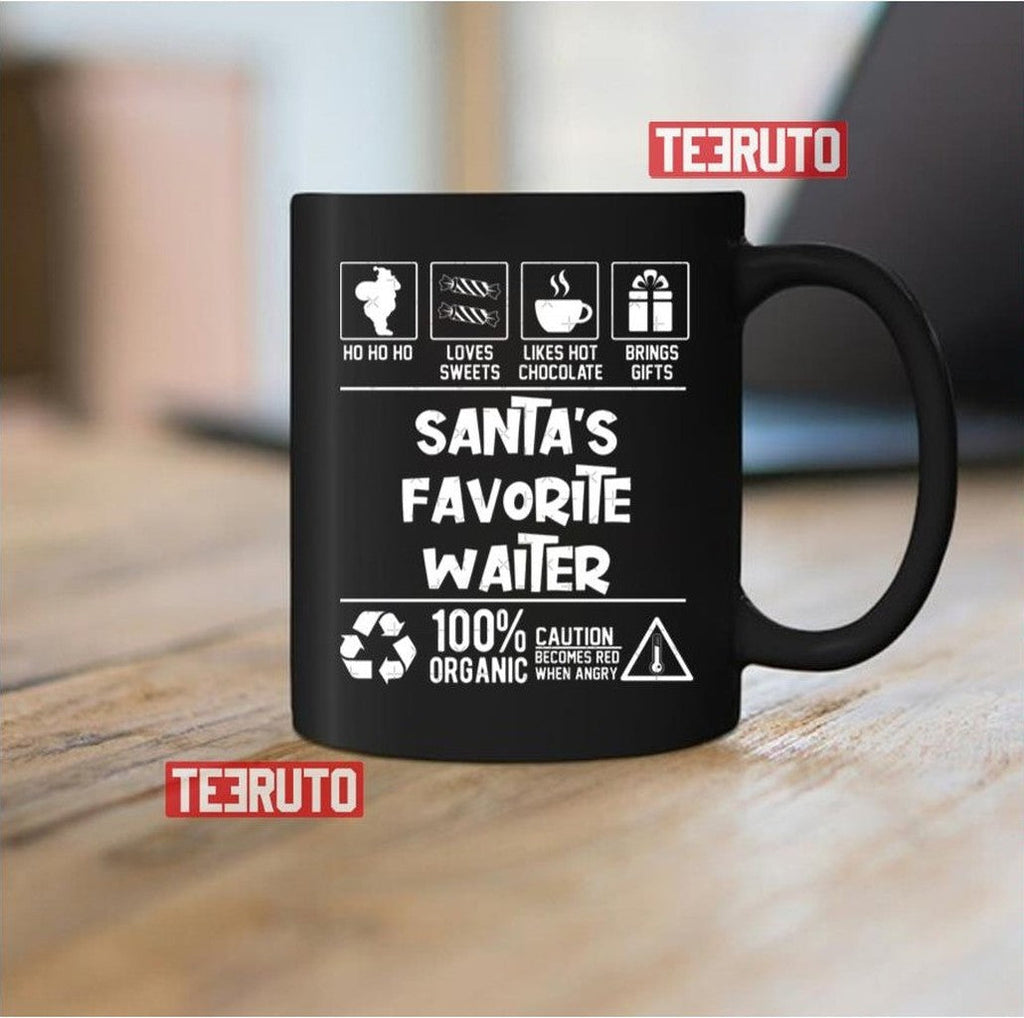 Santa's Favorite Waiter Christmas Ho Ho Sweatshirt