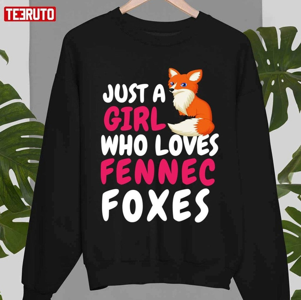 Quote Just A Girl Who Loves Fennec Foxes Unisex T-Shirt