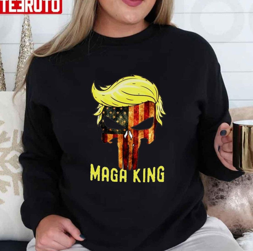 The Great Maga King Donald Trump Skull Maga King Unisex T-Shirt