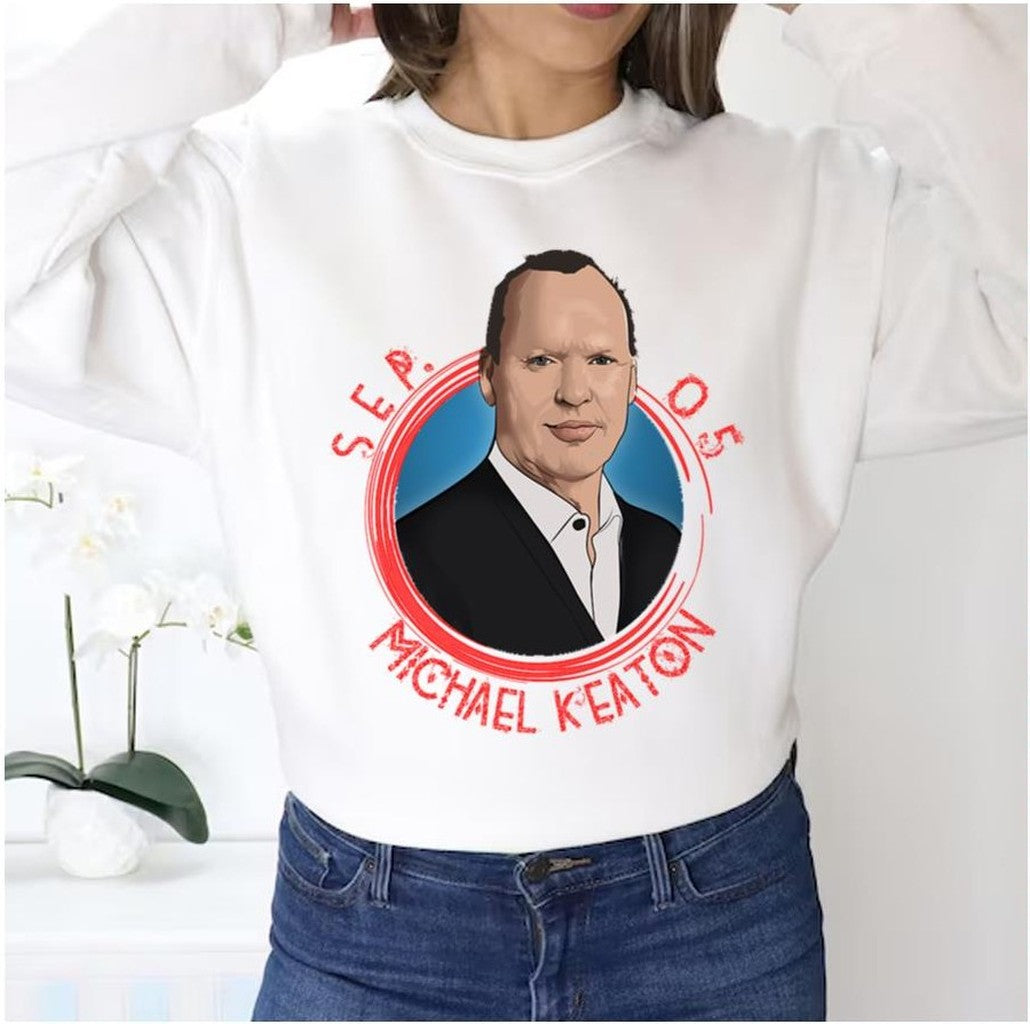 Animated Portrait Michael Keaton Unisex Sweatshirt