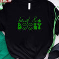 Bad And Boozy Smiley Face St Patrick's Day Unisex T-Shirt