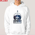 Nova Galactic Logo Clean Galaxy Starfield Unisex Hoodie
