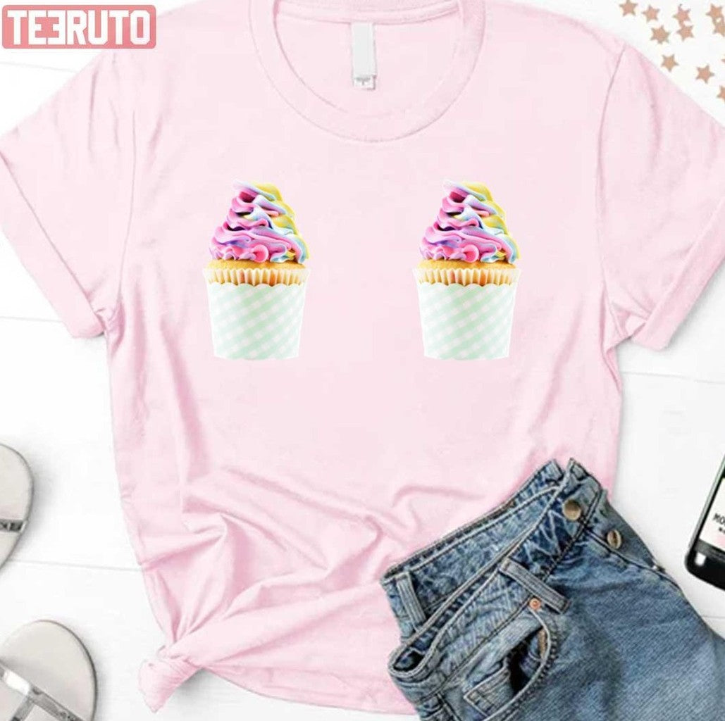 Pink Cupcakes Food Funny Design Unisex Sweatshirt