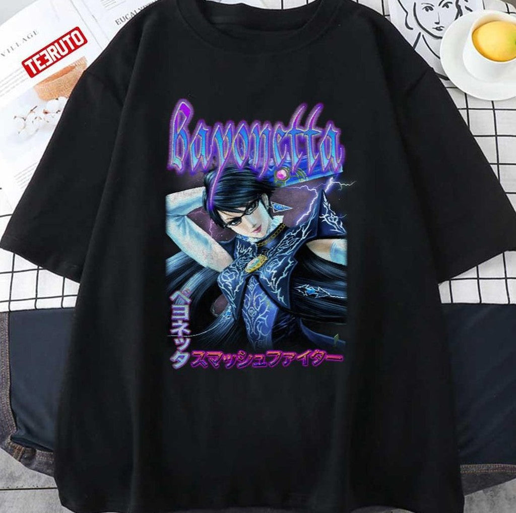 Bayonetta Japanese Smash Bros Vintage Grapphic Unisex T-shirt