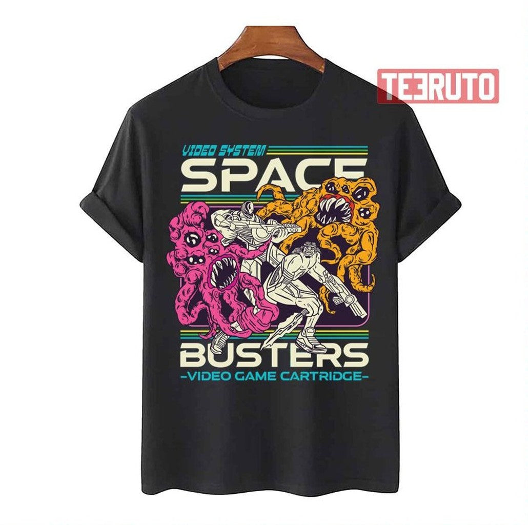 Space Hunters Vs Aliens Video Game Tribute Active Unisex T-Shirt