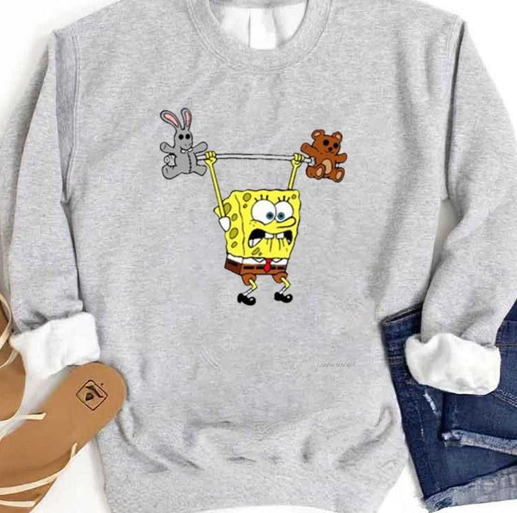 Spongbob Bodybuilding Unisex Sweatshirt
