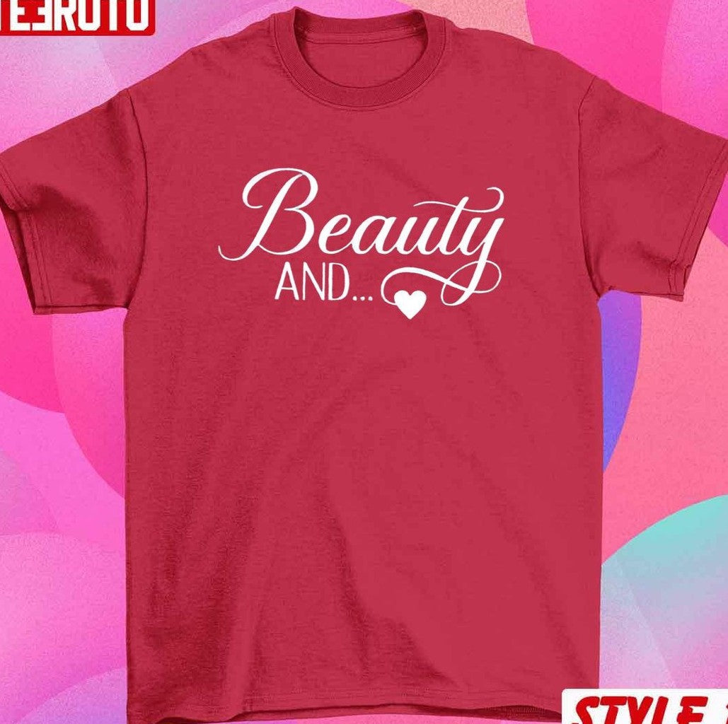 Beauty And The Beard Couple Matching Valentine's Day T-Shirt