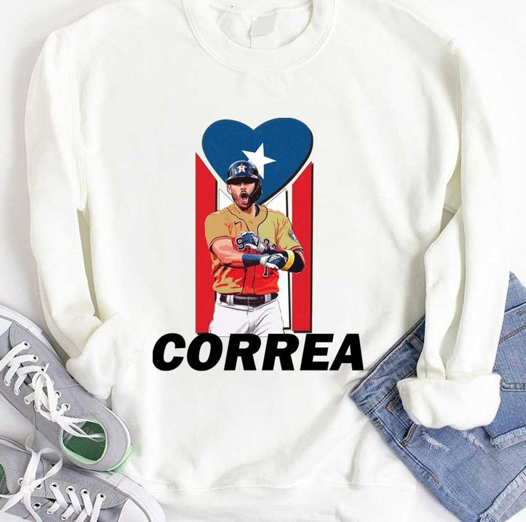 Puerto Rican Pro Baseball Player Carlos Correa Unisex Hoodie