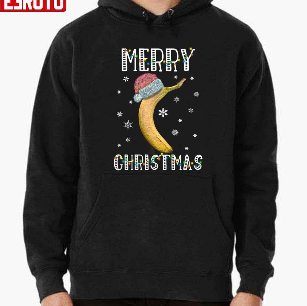 Santa Banana Merry Christmas Unisex T-Shirt