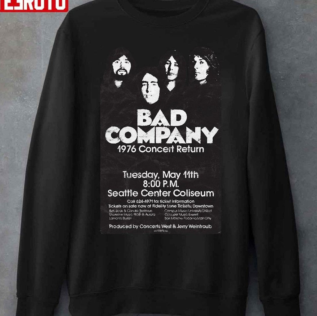 Bad Company Live 1976 Unisex T-Shirt