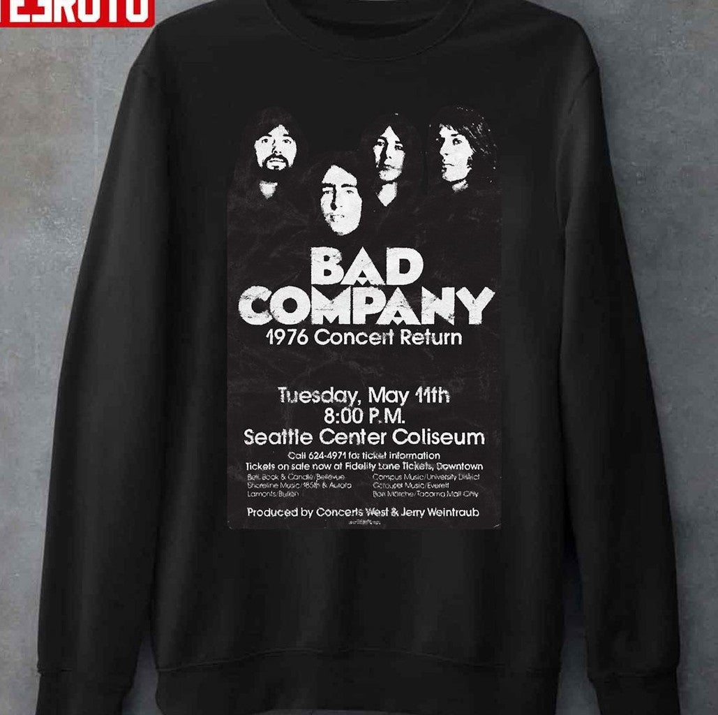 Bad Company Live 1976 Unisex T-Shirt