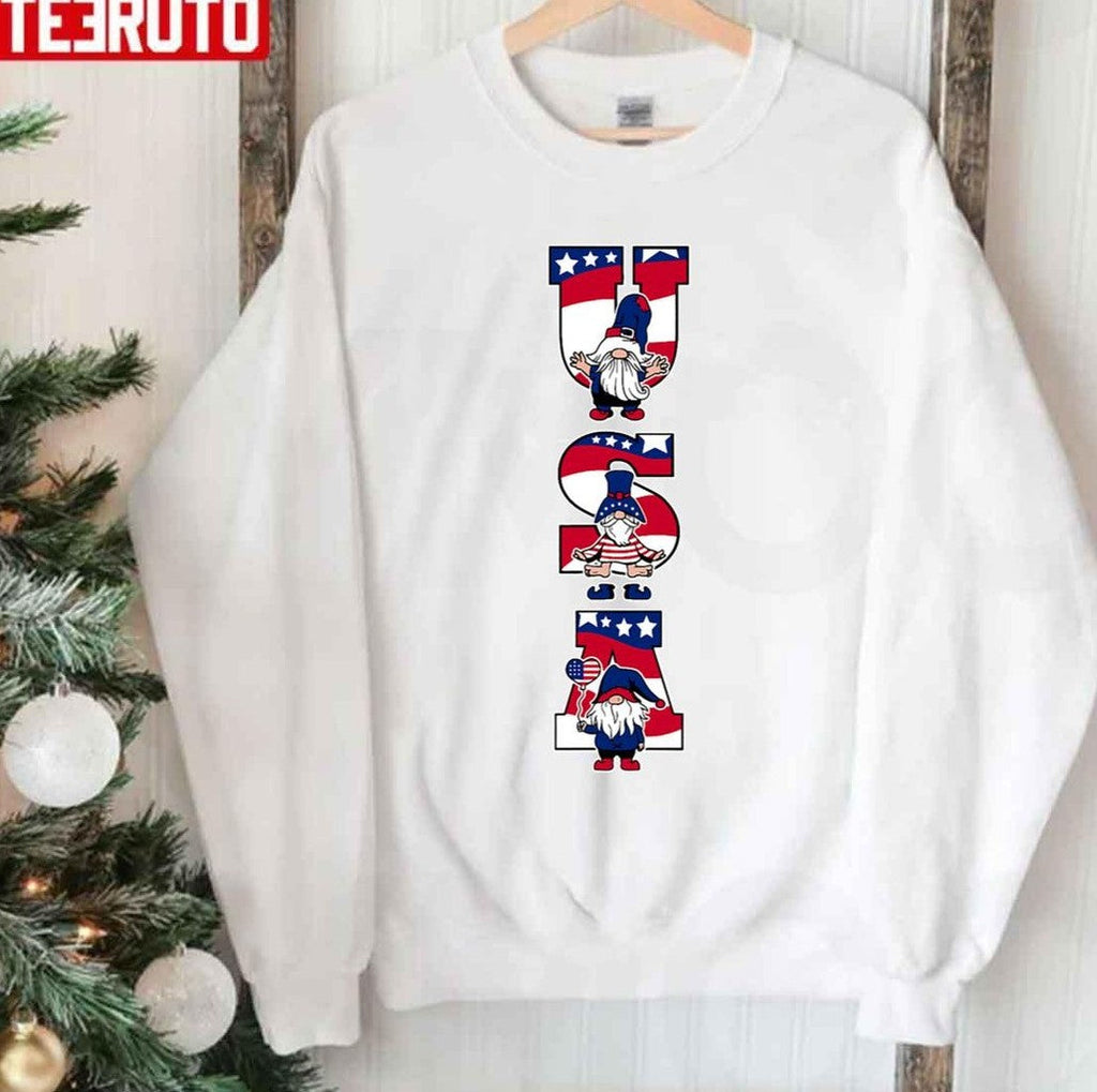 Patriotic Gnomes 4th Of July With Unisex Sweatshirt
