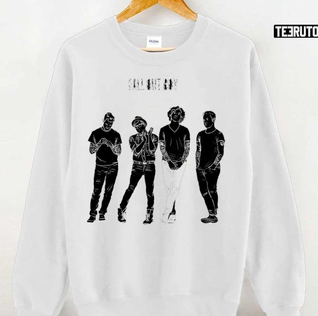 Black And White Design Fall Out Boy Unisex Sweatshirt