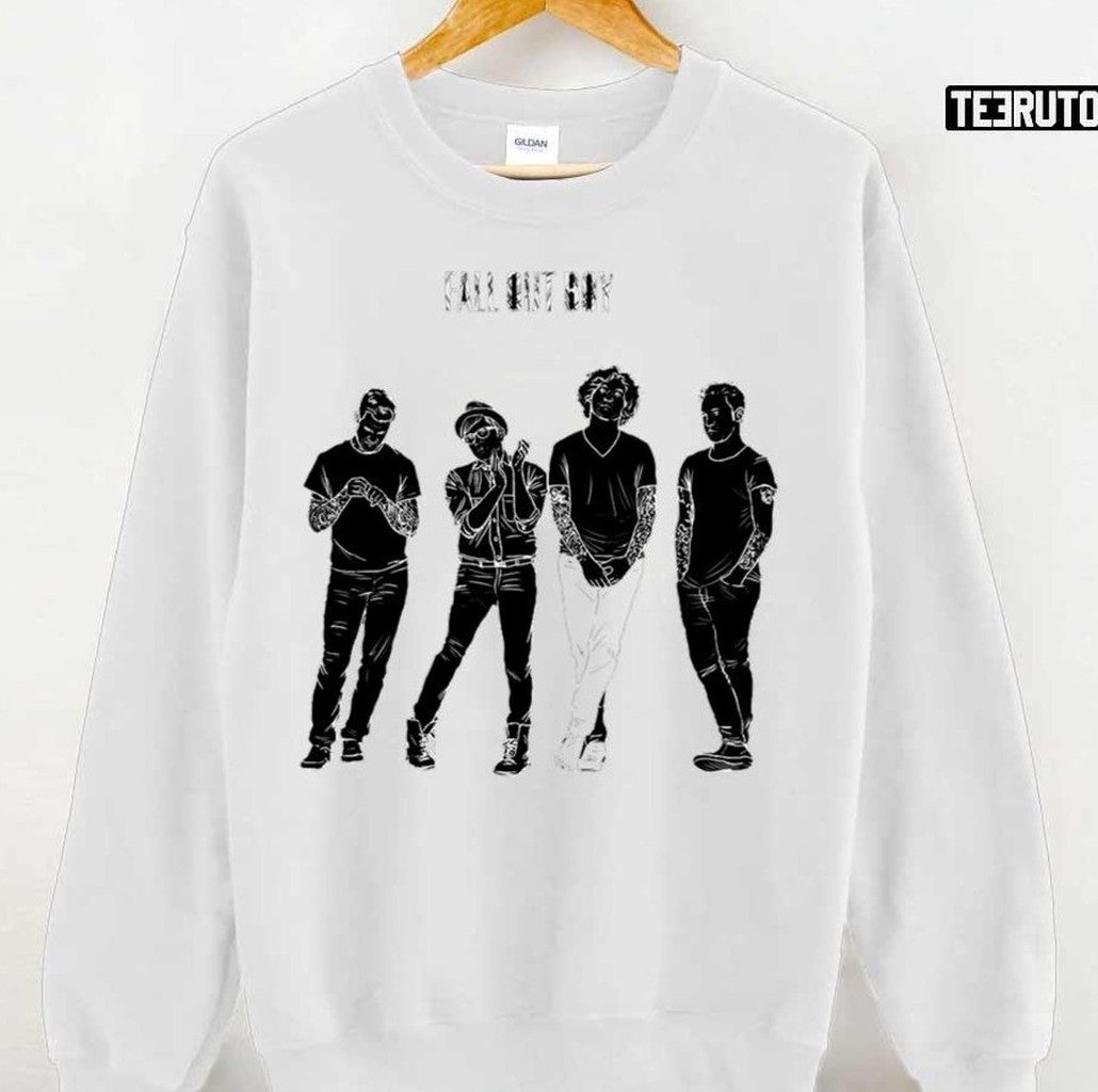 Black And White Design Fall Out Boy Unisex Sweatshirt