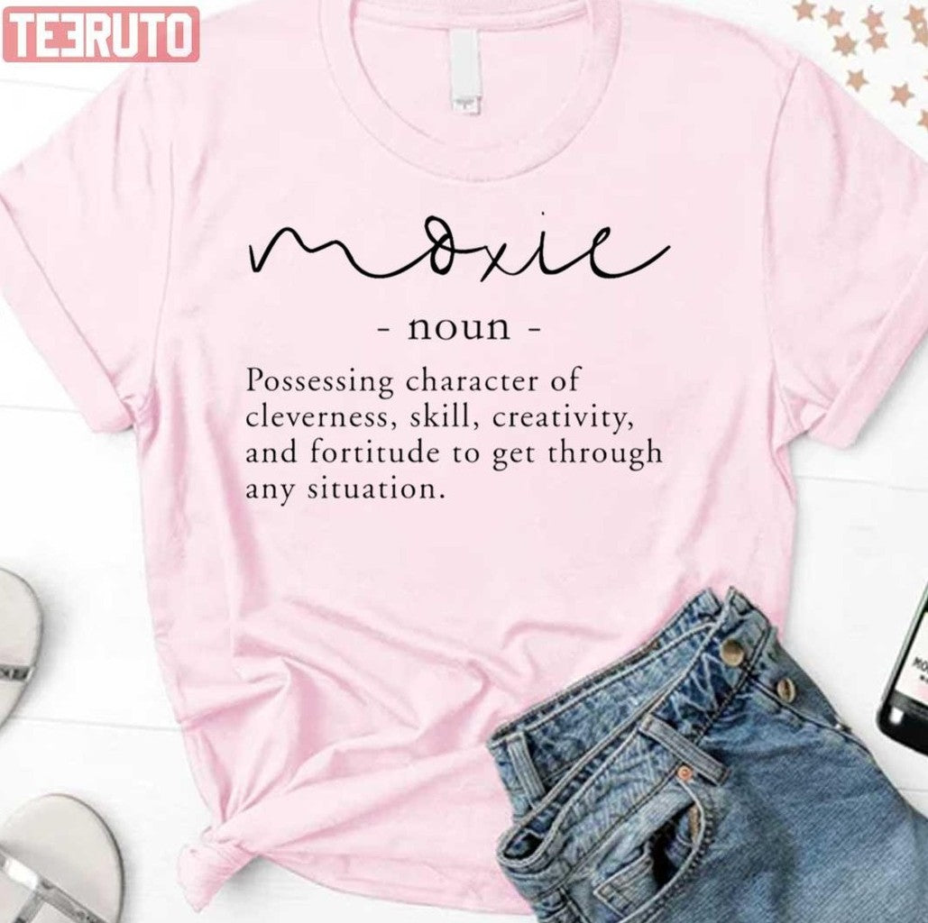 Moxie Definition Minimalist Black On White Unisex T-Shirt