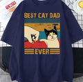 Best Cat Dad Ever Vintage Unisex T-Shirt