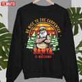 Be Nice To The Carpenter Santa Is Watching Vintage Unisex Sweatshirt