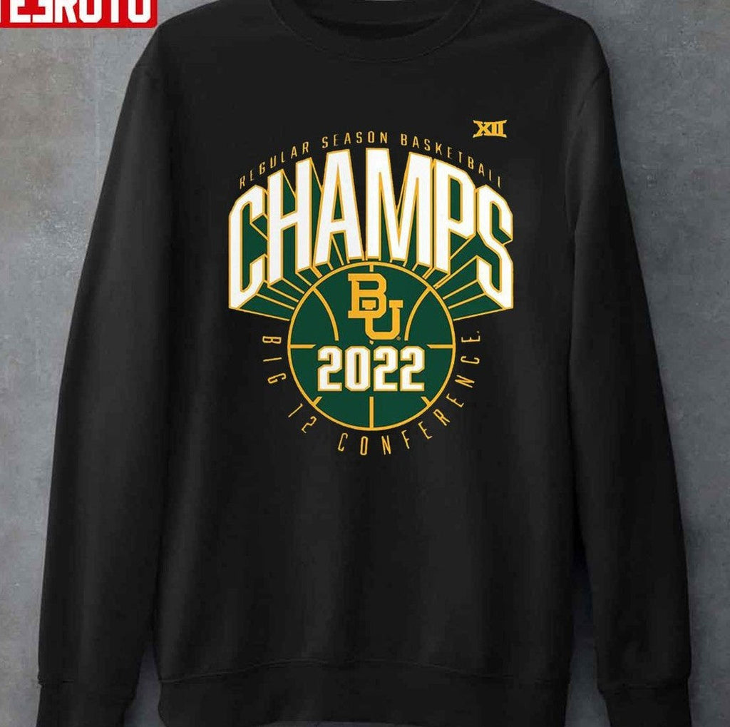 Baylor Bears 2022 Big 12 Basketball Season Champions Unisex T-Shirt