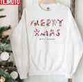 Santa Fonts Merry Christmas Unisex Sweatshirt