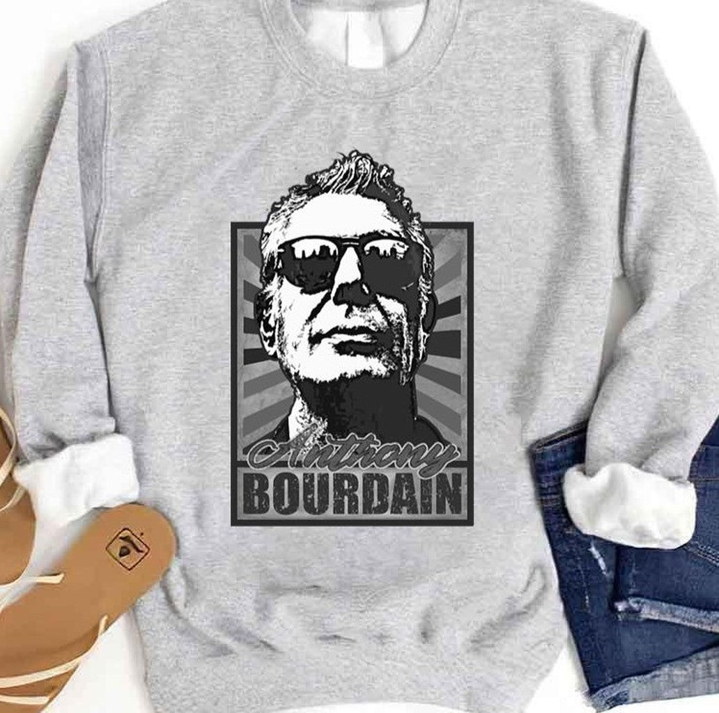 Anthony Bourdain Black And White Unisex Sweatshirt