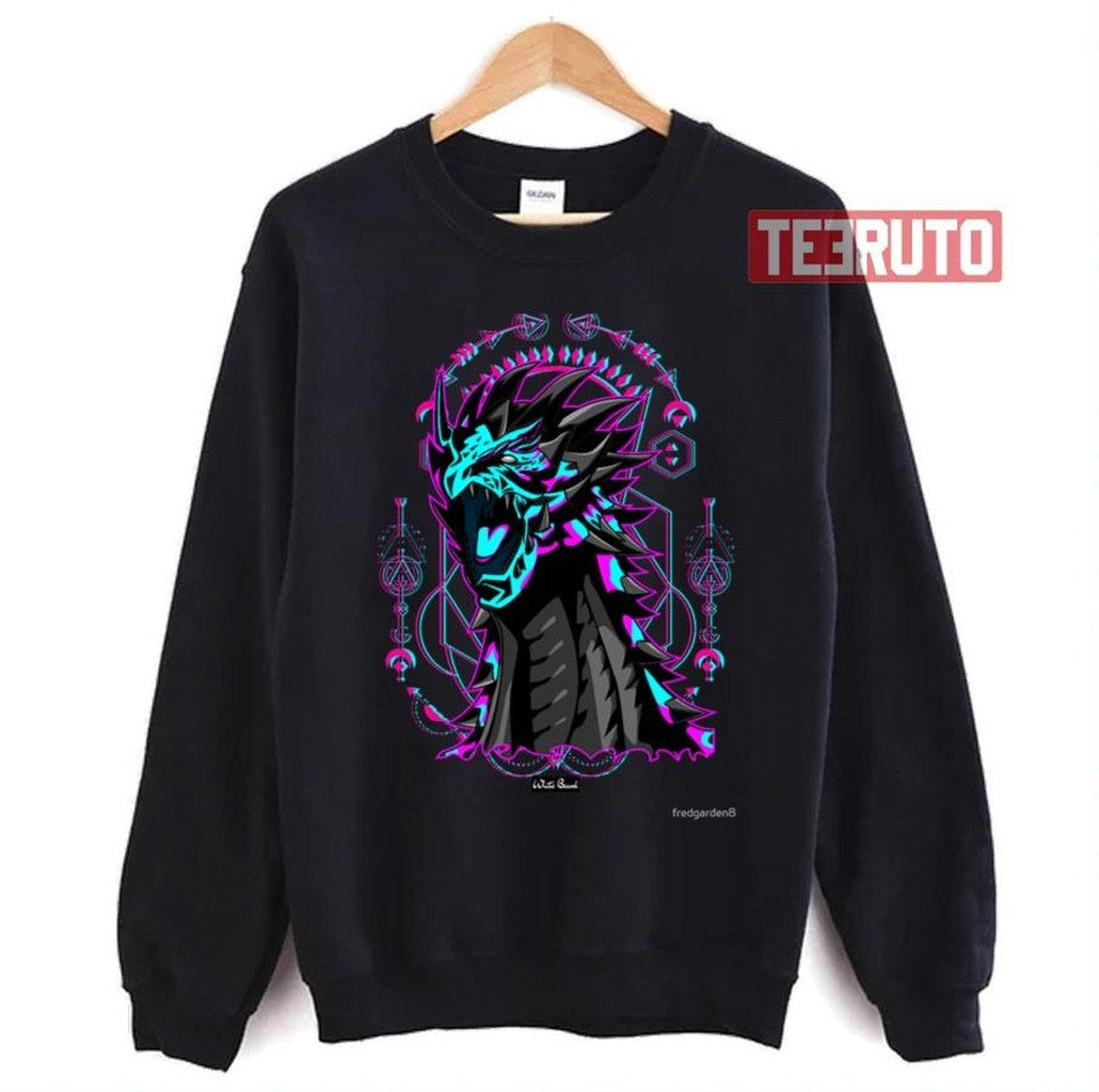 New Design Dragon Glitch Pop Art Unisex Sweatshirt