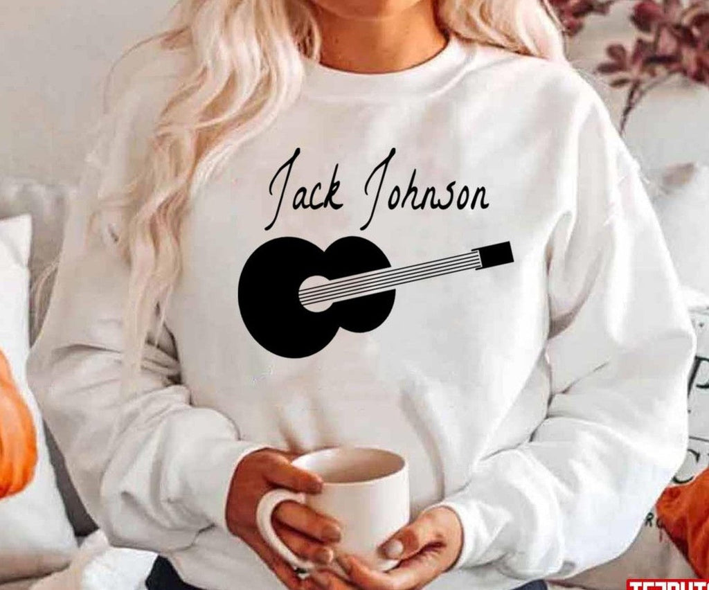 Black Guitar Jack Johnson Unisex Hoodie
