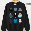 Schitt's Creek Iconic Costumes David Rose Patrick Brewer Stevie Budd Johnny Rose Moira Unisex Sweatshirt