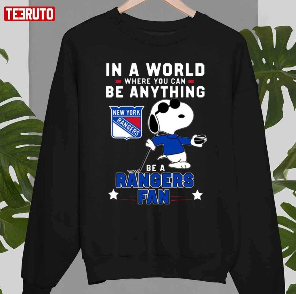 Snoppy Love To Be A New York Rangers Unisex T-Shirt