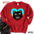 Stop War Banner Flyer Card Badge Ukraine Unisex Sweatshirt