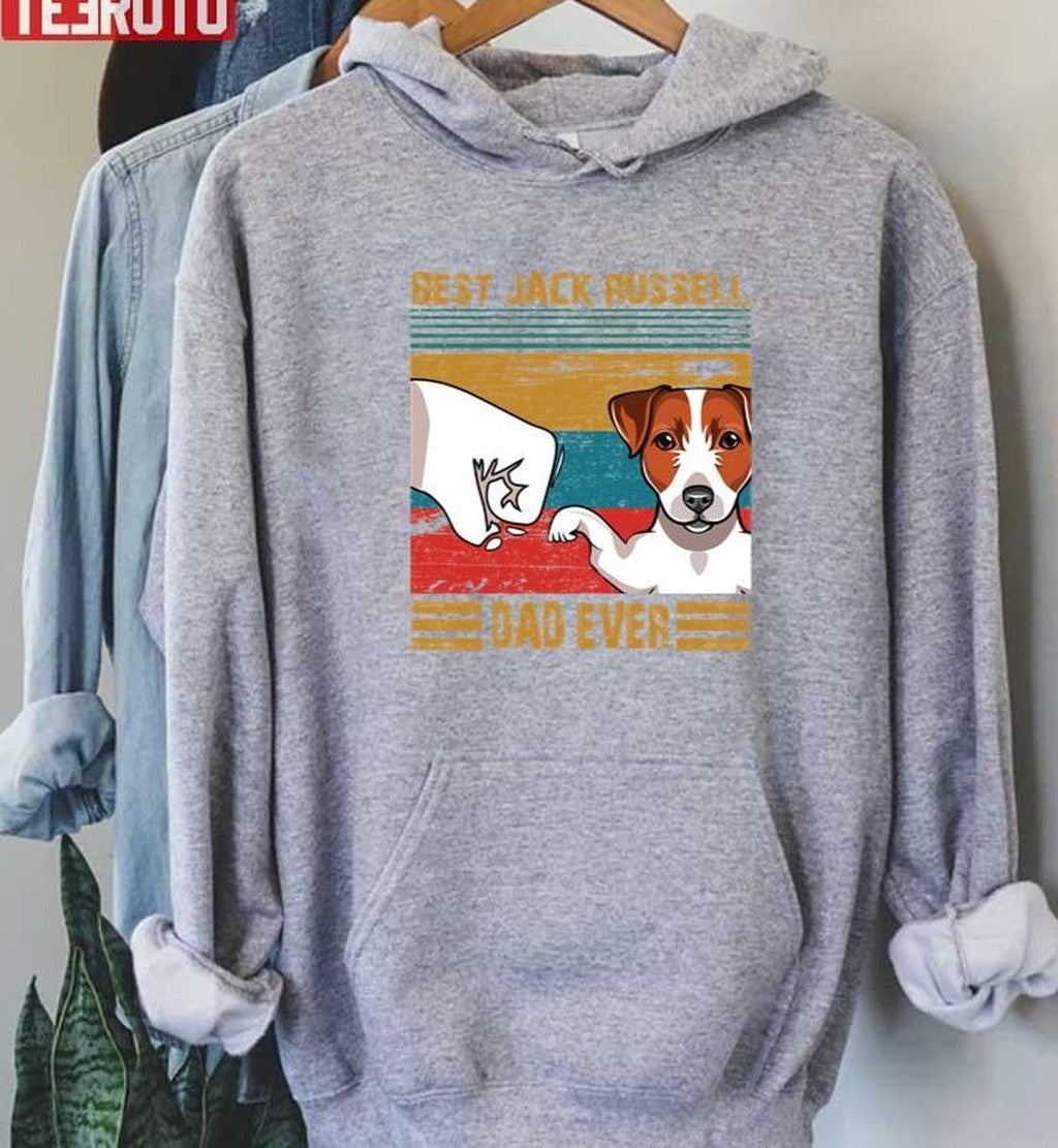 Best Jack Russell Dad Ever Vintage Unisex Sweatshirt