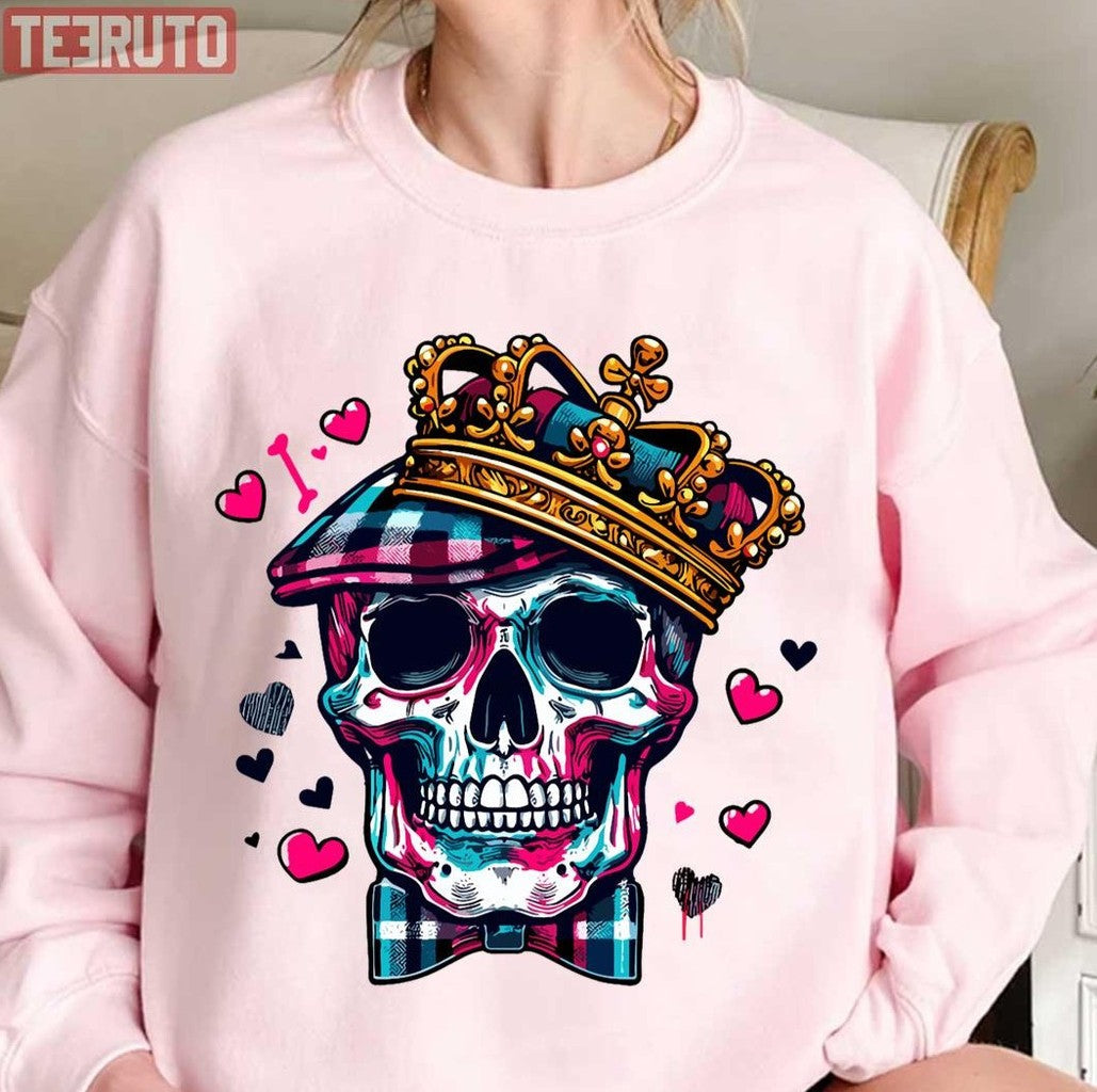 Preppy Skeleton Royal Heart Symphony Unisex Sweatshirt