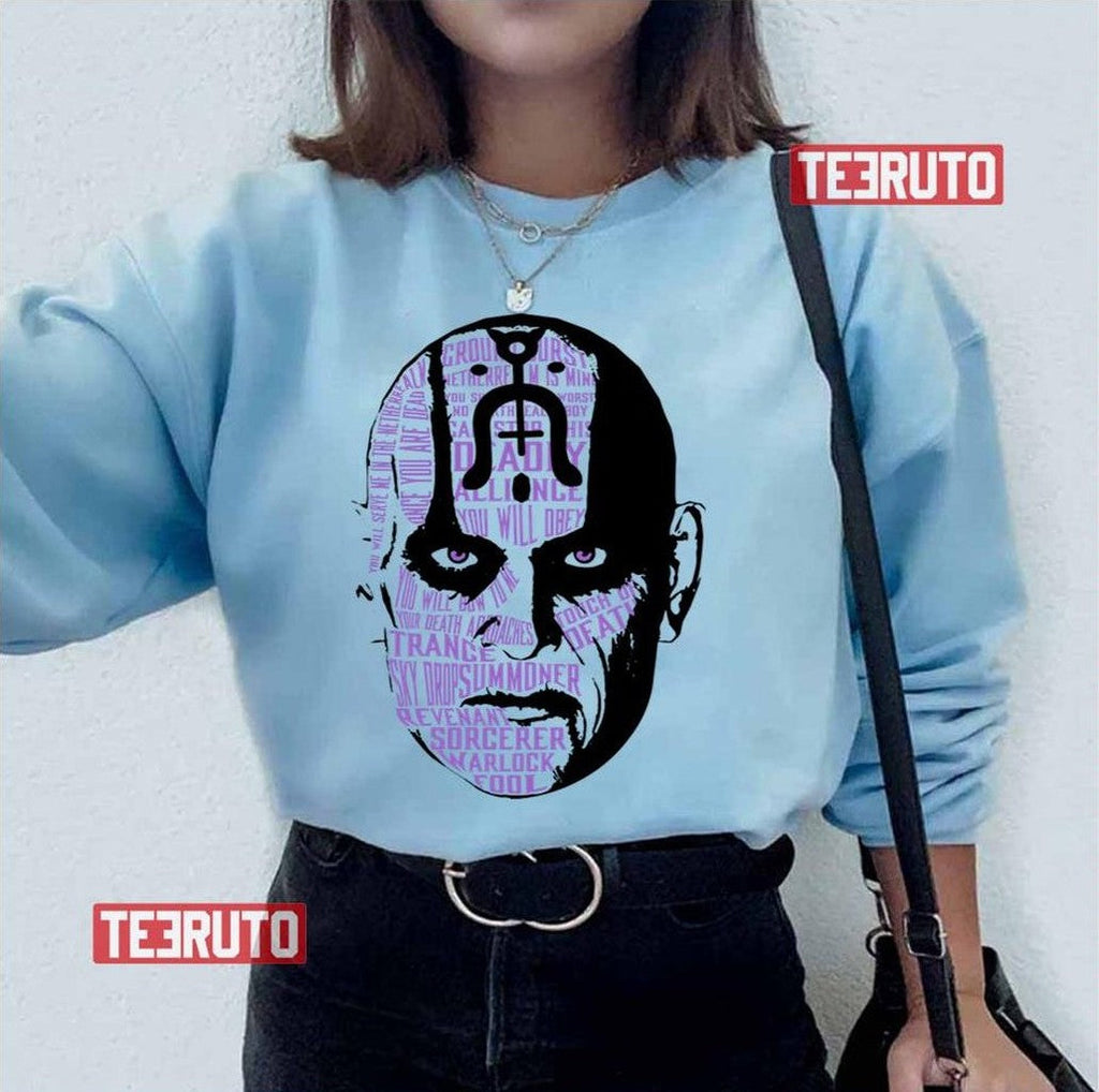 Quan Chi Text Portrait Mortal Kombat Unisex T-Shirt