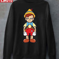 Naughty Pinocchio Cartoon Lover Unisex Sweatshirt
