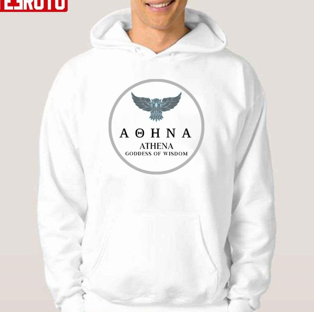 Athena Greek Goddess Of Wisdom Owl Mythology Unisex T-Shirt