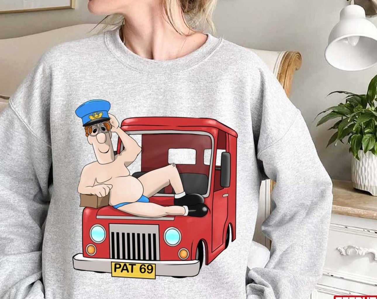 Postman Pat 69 Van By Rude Guy Unisex Sweatshirt
