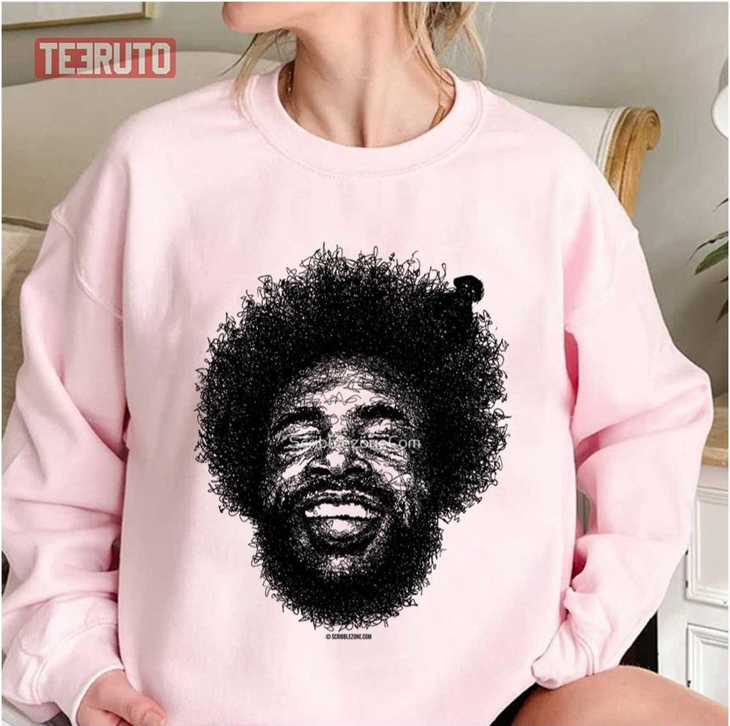 Scribbled Drummer Questlove Unisex Sweatshirt