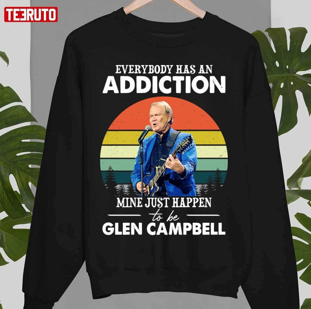 My Addiction Is Glen Campbell Vintage Unisex T-Shirt