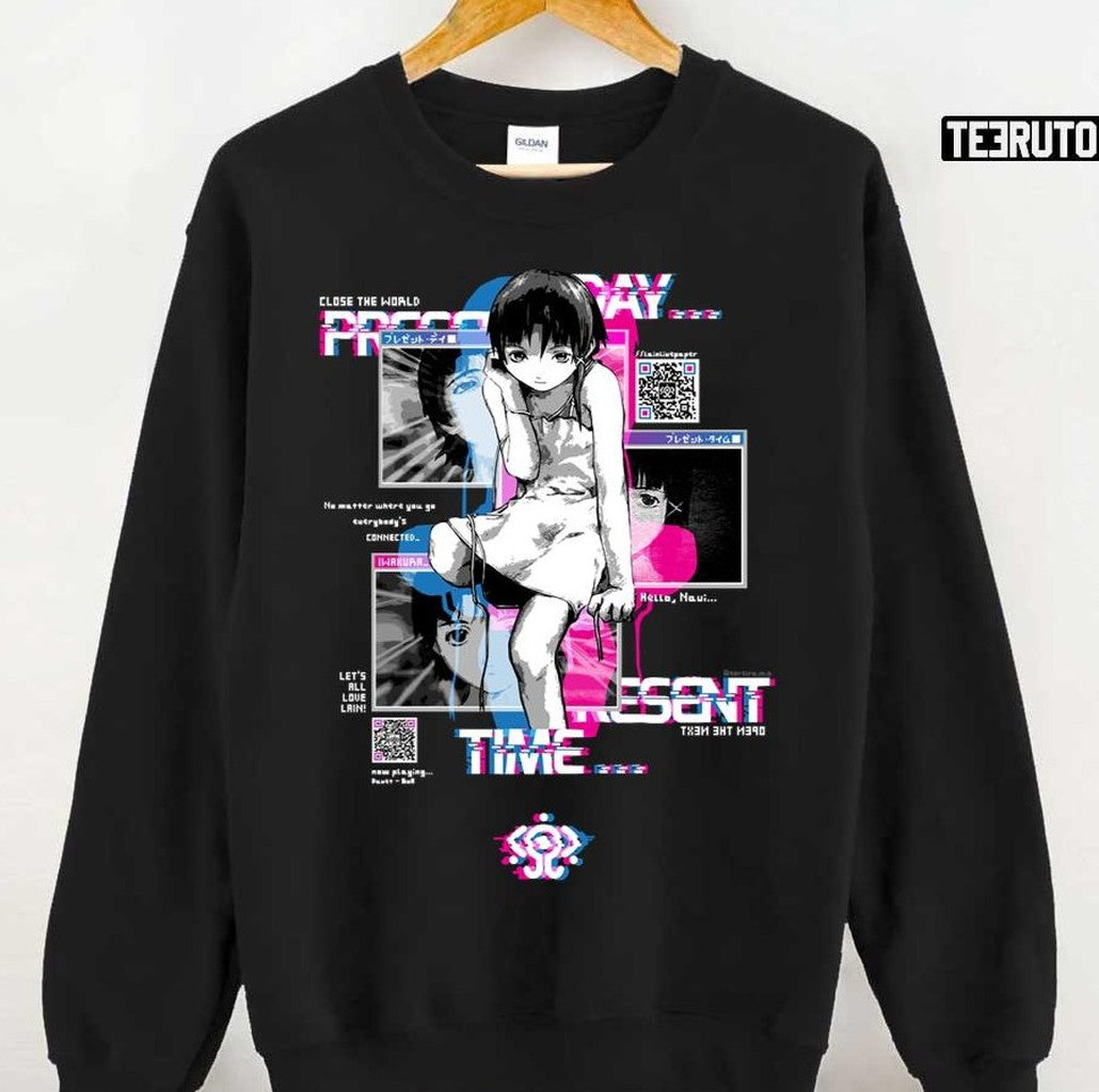 Anime Girl Qr Lain Windows Unisex T-Shirt