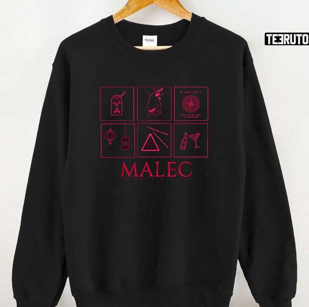 Symbols Minimalistic Malec Shadowhunters Unisex T-Shirt