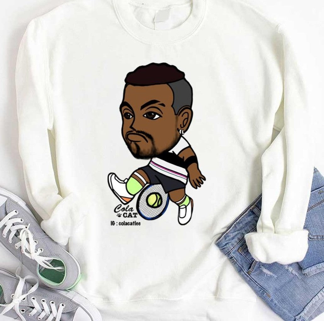 Tennis Cute Chibi Cola Cat Nick Kyrgios Unisex T-Shirt