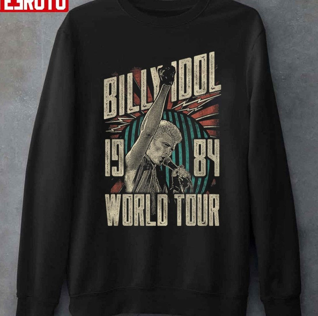 Billy Idol World Tour 1984 Graphic Unisex T-Shirt