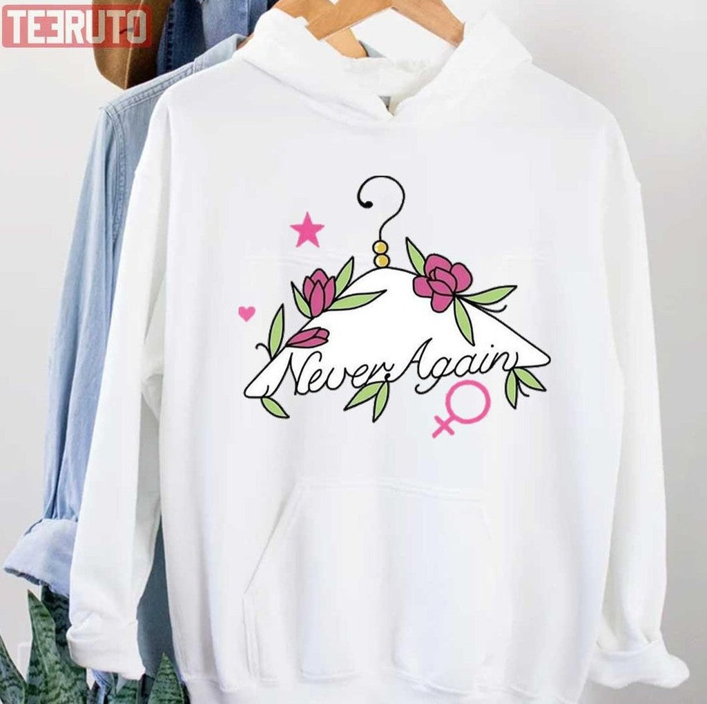 Never Again Coat Hanger Flower Unisex T-Shirt