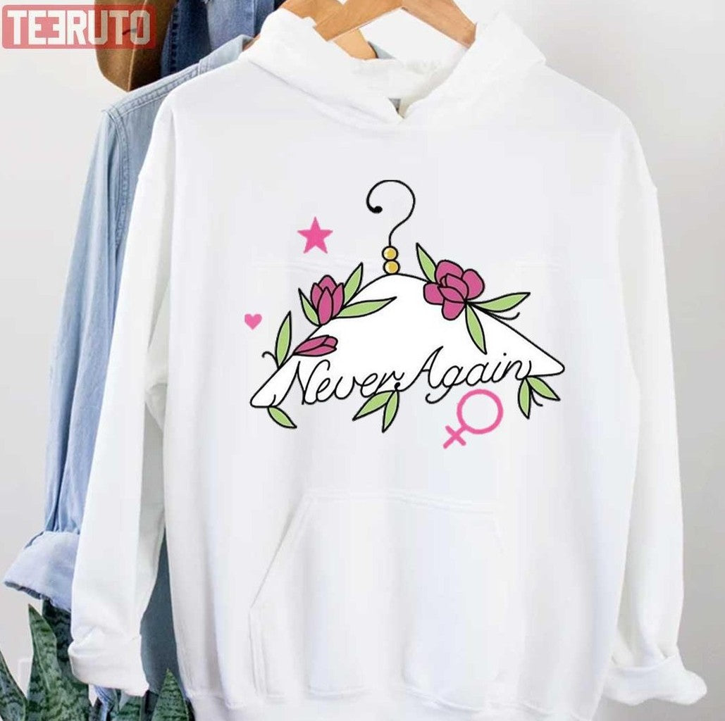 Never Again Coat Hanger Flower Unisex T-Shirt