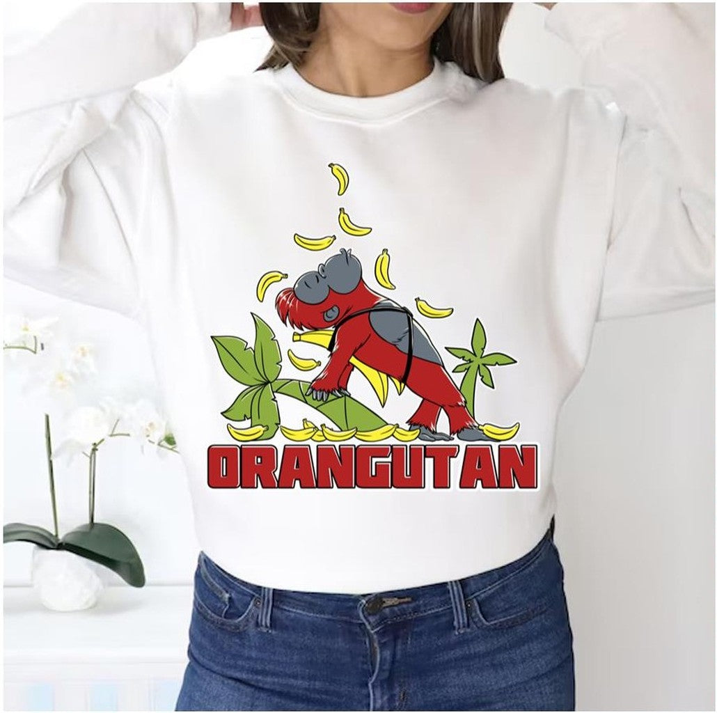 Superhero Animation Orangutan Deadpool Unisex Sweatshirt