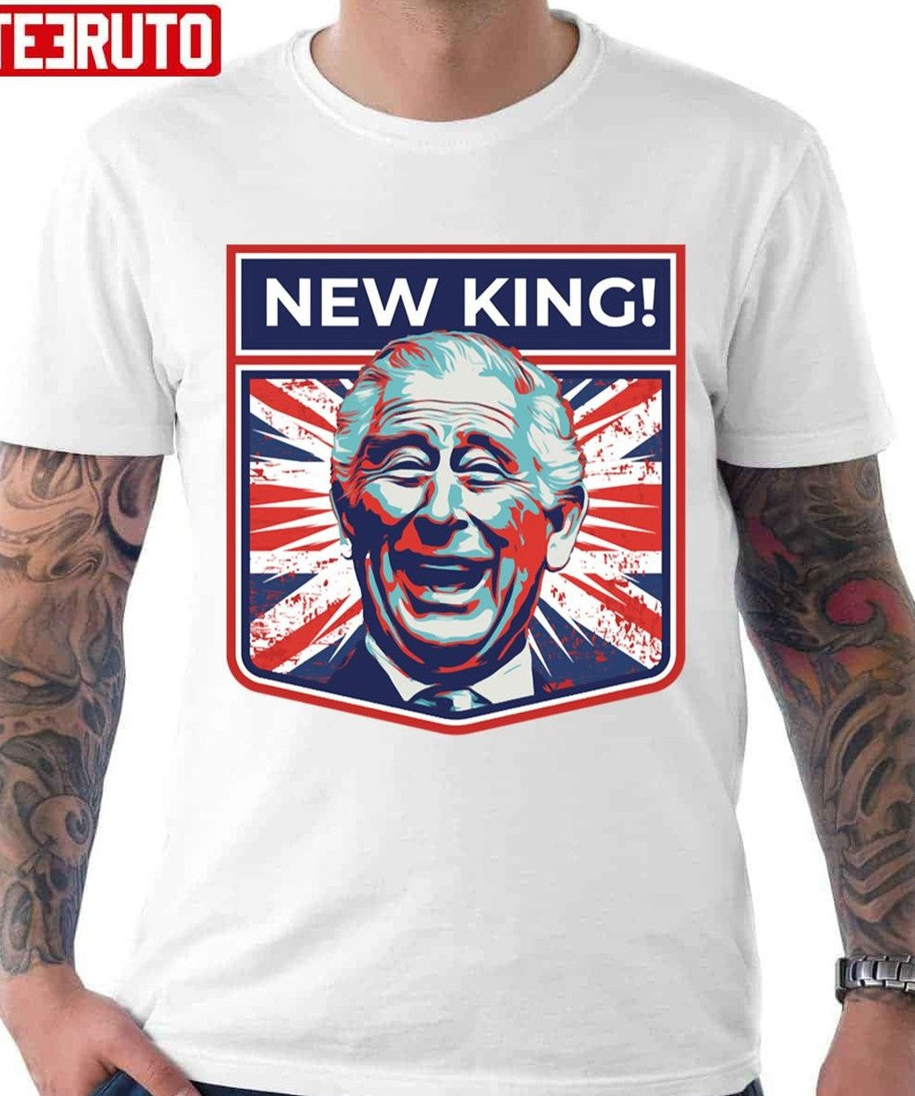 New King King Charles III Art Unisex T-shirt