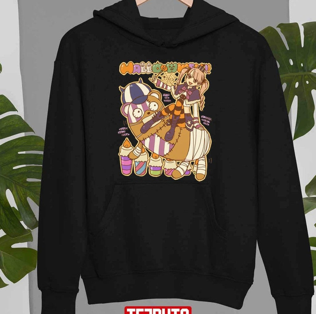 Anime Girl Teddy Bear Halloween Unisex T-Shirt